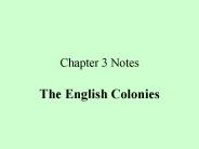 Chapter 3 Notes