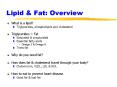 Lipid PowerPoint PPT Presentation
