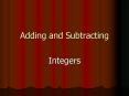 Adding and Subtracting PowerPoint PPT Presentation