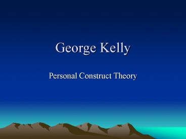 George Kelly