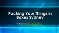 Sydney moving boxes | Packing Your Things in Boxes Sydney PowerPoint PPT Presentation