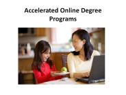 Accelerated Online Degree Programs