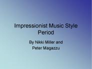 Impressionist Music Style Period