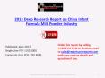2013 Deep Research: China Infant Formula Milk Powder Industry PowerPoint PPT Presentation
