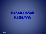 DASAR-DASAR KERAJAAN