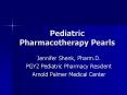 Pediatric Pharmacotherapy Pearls PowerPoint PPT Presentation