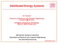Distributed Energy Systems PowerPoint PPT Presentation