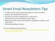 Good Email newsletters presentations