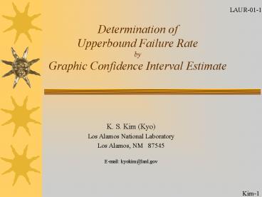 Determination of Upperbound Failure Rate by Graphic Confidence Interval Estimate