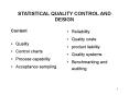 STATISTICAL QUALITY CONTROL AND DESIGN PowerPoint PPT Presentation