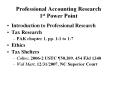 Professional Accounting Research 1st Power Point PowerPoint PPT Presentation