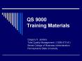QS 9000 Training Materials PowerPoint PPT Presentation