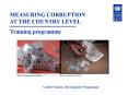 MEASURING CORRUPTION PowerPoint PPT Presentation
