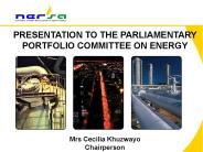 PRESENTATION TO THE PARLIAMENTARY PORTFOLIO COMMITTEE ON ENERGY