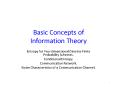 Basic Concepts of Information Theory PowerPoint PPT Presentation