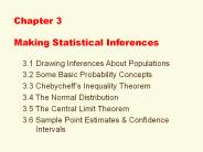 Chapter 3 Making Statistical Inferences