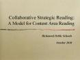 Collaborative Strategic Reading: A Model for Content Area Reading PowerPoint PPT Presentation