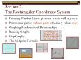 Section 2.1  The Rectangular Coordinate System PowerPoint PPT Presentation
