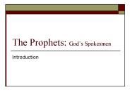 The Prophets: God