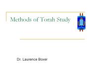 Methods of Torah Study