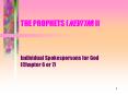 THE PROPHETS (NEVI PowerPoint PPT Presentation
