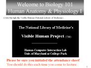 Welcome to Biology 101 Human Anatomy