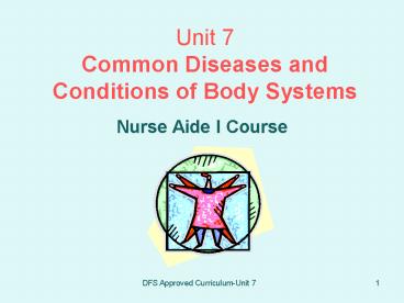 Unit 7 Common Diseases and Conditions of Body Systems