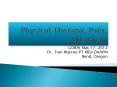 Physical Therapy, Pain, The Brain PowerPoint PPT Presentation