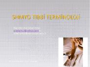 SHMYO TIBBI TERMINOLOJI