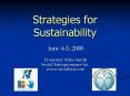 Strategies for Sustainability PowerPoint PPT Presentation