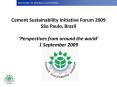 Cement Sustainability Initiative Forum 2009 S PowerPoint PPT Presentation