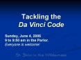 Tackling the Da Vinci Code PowerPoint PPT Presentation