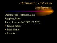 Christianity: Historical Background