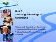 Unit 5: Teaching Phonological Awareness PowerPoint PPT Presentation