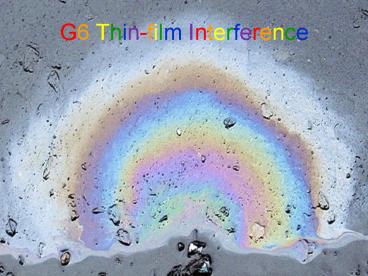 G6 Thin-film Interference