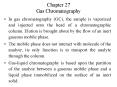 Chapter 27 Gas Chromatography PowerPoint PPT Presentation