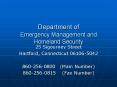 Department of Emergency Management and Homeland Security PowerPoint PPT Presentation