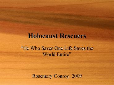 Holocaust Rescuers