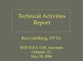 Technical Activities Report PowerPoint PPT Presentation