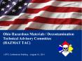 Ohio Hazardous Materials / Decontamination Technical Advisory Committee (HAZMAT TAC) PowerPoint PPT Presentation