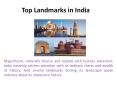 Top Landmarks in India PowerPoint PPT Presentation