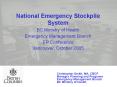 National Emergency Stockpile System PowerPoint PPT Presentation