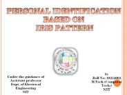 PERSONAL IDENTIFICATION