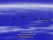 Cloud Computing for Business