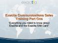 Exactta Communications Sales Training Part One PowerPoint PPT Presentation