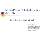 Multi-Protocol Label Switch (MPLS)