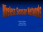Wireless Sensor Networks