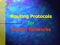 Routing Protocols for Sensor Networks PowerPoint PPT Presentation