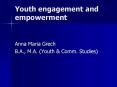Youth engagement and empowerment PowerPoint PPT Presentation