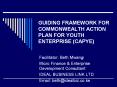 GUIDING FRAMEWORK FOR COMMONWEALTH ACTION PLAN FOR YOUTH ENTERPRISE (CAPYE) PowerPoint PPT Presentation